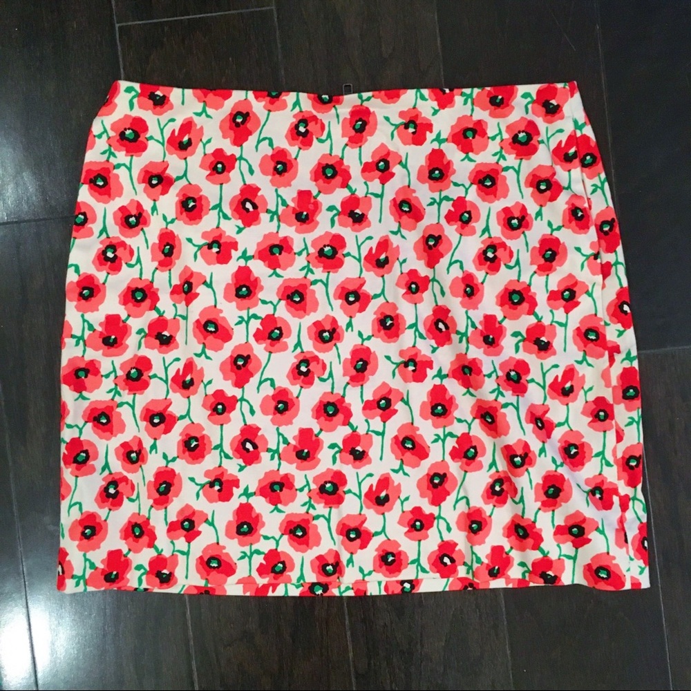 Flowery Mini Skirt